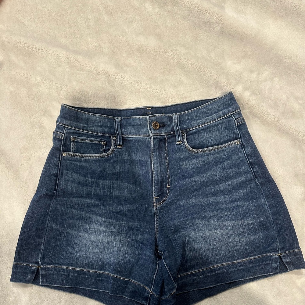 White House Black Market Dark Blue Jean Shorts